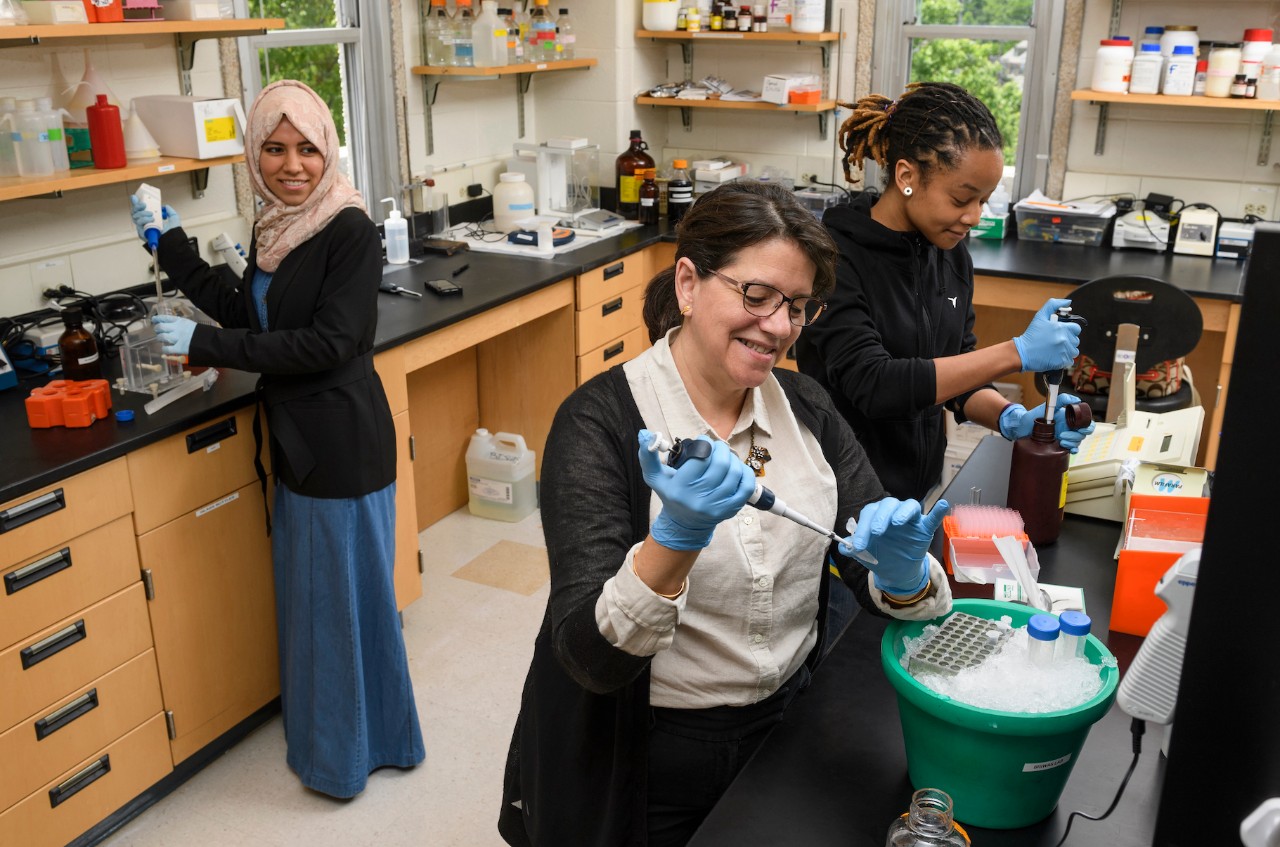 Esther Biswas-Fiss - Vision Research People in a laboratory