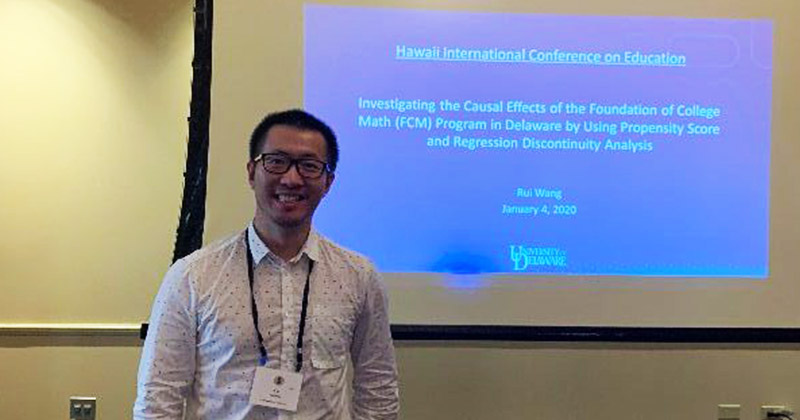 Rui Wang presents at Hawaii International Conference on Education