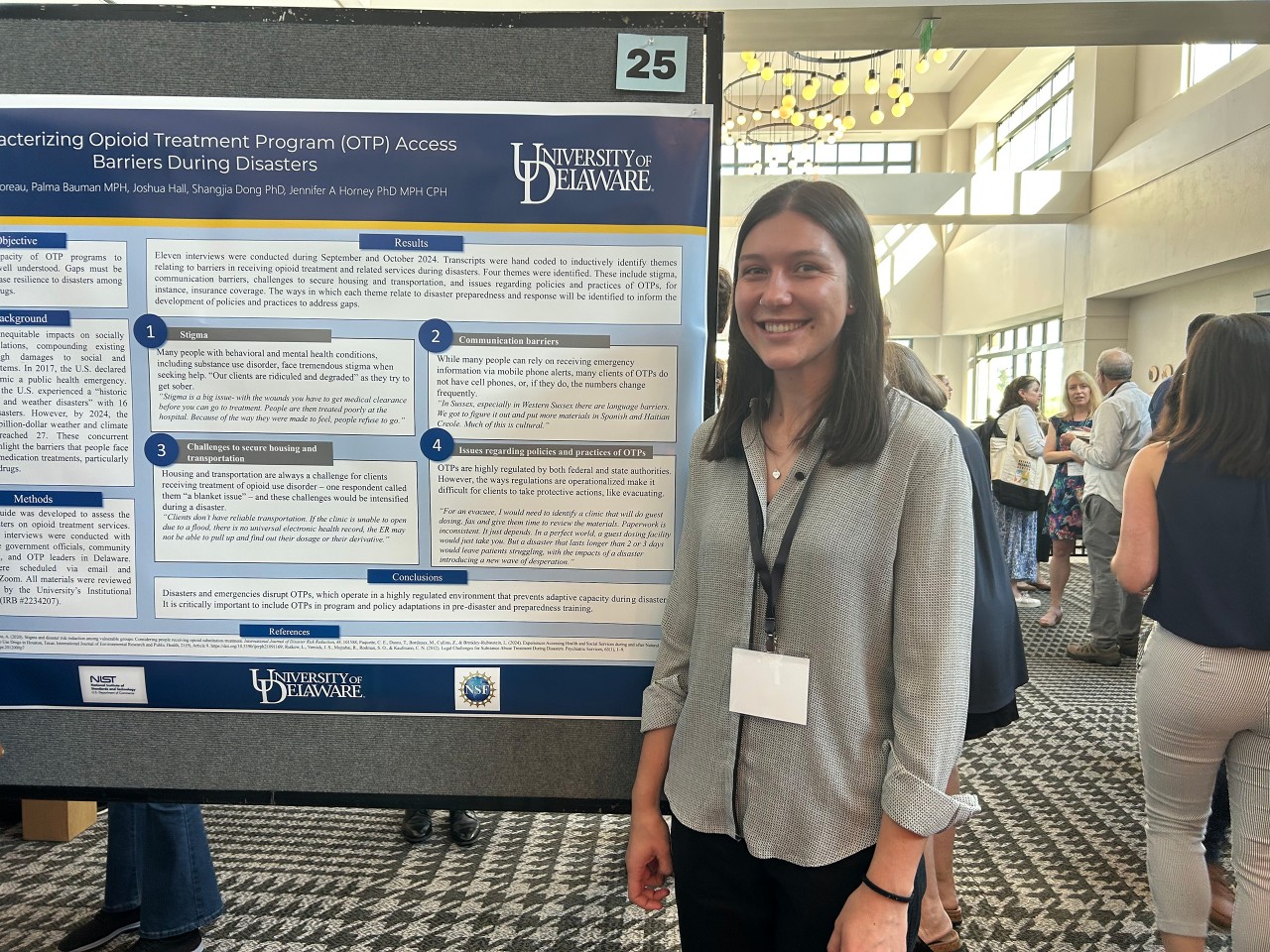 Lilly Moreau attends National Hazards Conference