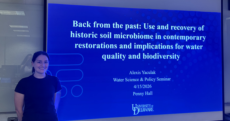 Alexis Yaculak presents at brown bag seminar
