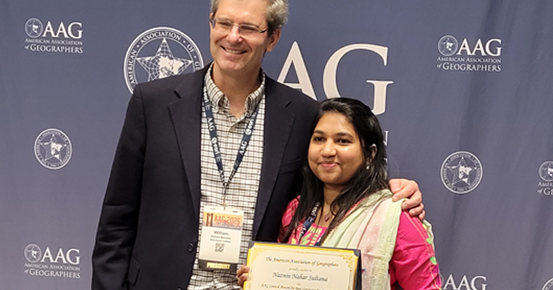 Naznin Nahar Sultana attends American Association of Geographers (AAG)