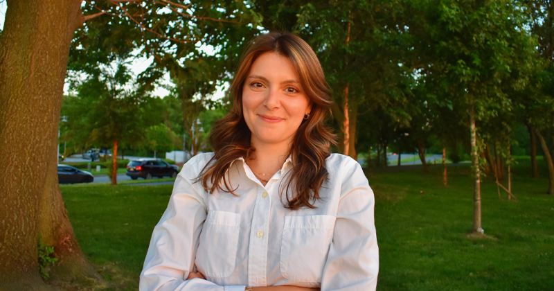Emma Ruggiero presents at brown bag seminar