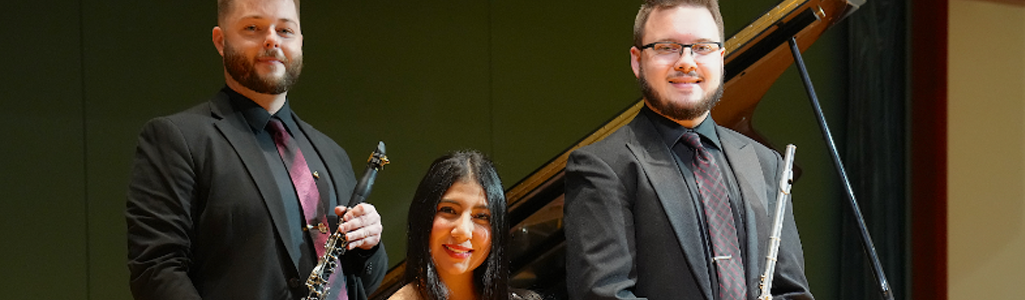 Three graduate students for the master's of music performance