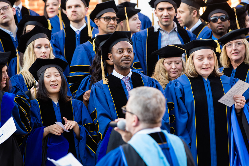 University of Delaware students at graduation.