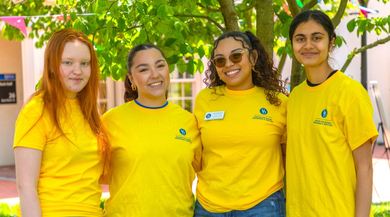 Student leaders of the Delaware Diplomats program