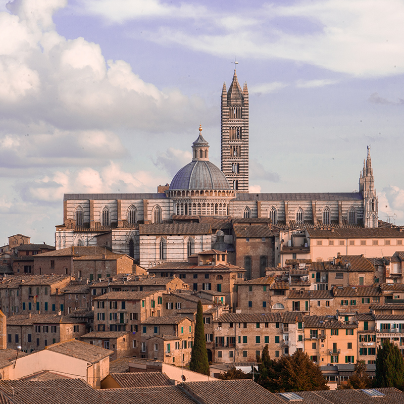 A photo of the Siena skyline
