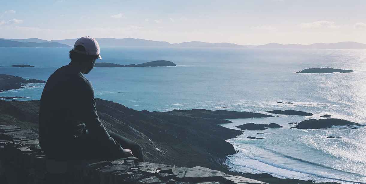Nasir Wilson overlooks the Ring of Kerry in Ireland