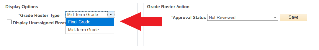 Grade Roster Type