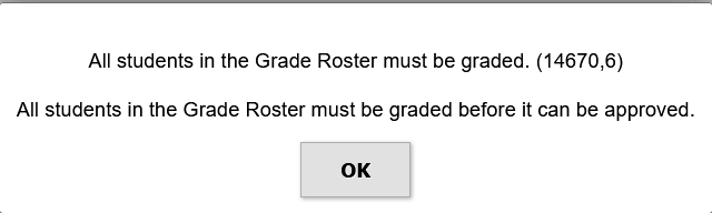 roster missing error