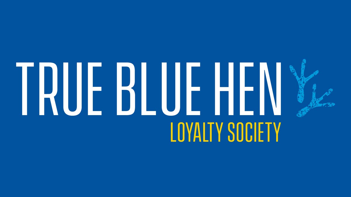 True Blue Hen Loyalty Society graphic. 
