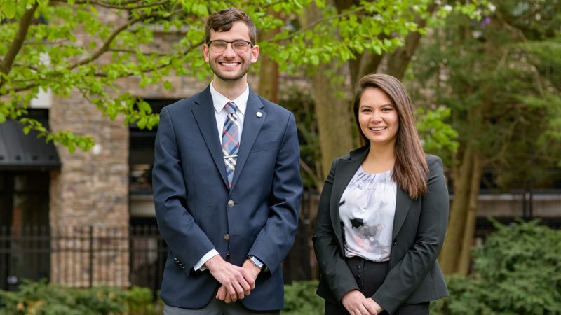 UD student UDAA award winners pose. 