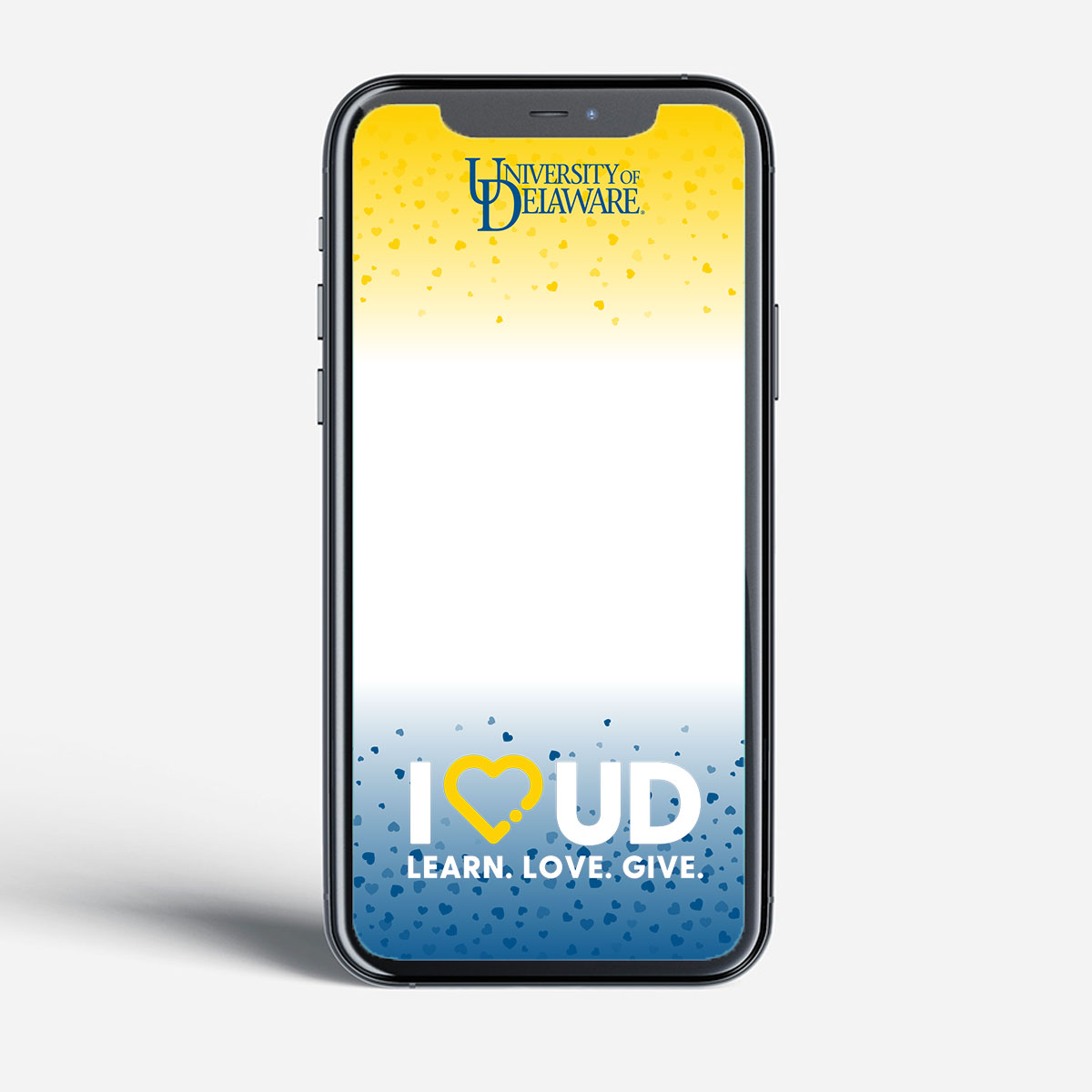 Snapchat filter for I Heart UD Giving Day. 