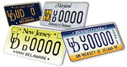 UD Vanity License Plates.