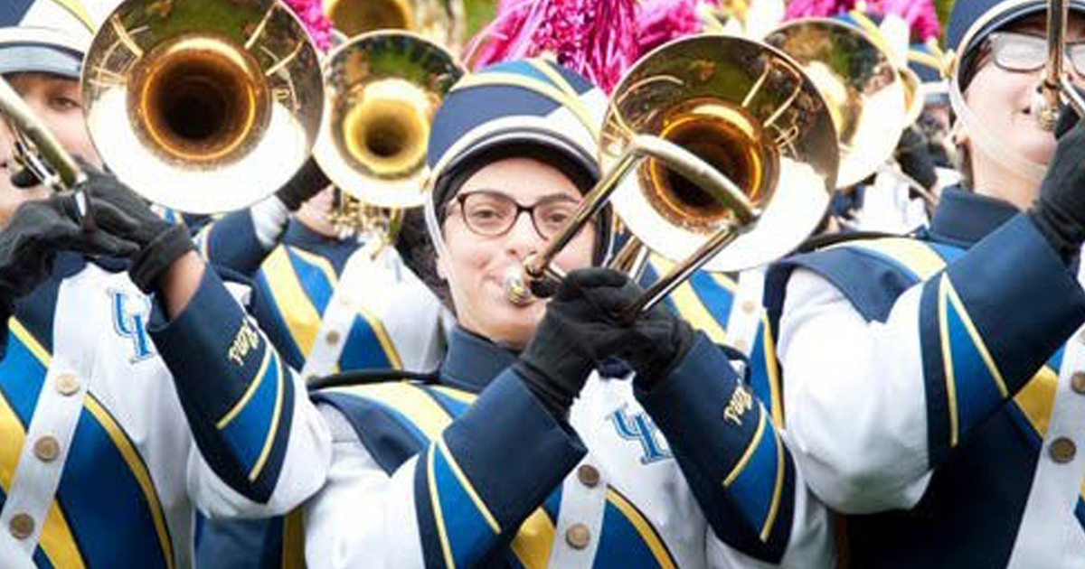 UD's Marching Band teaches collaboration and leadership on and off the field.