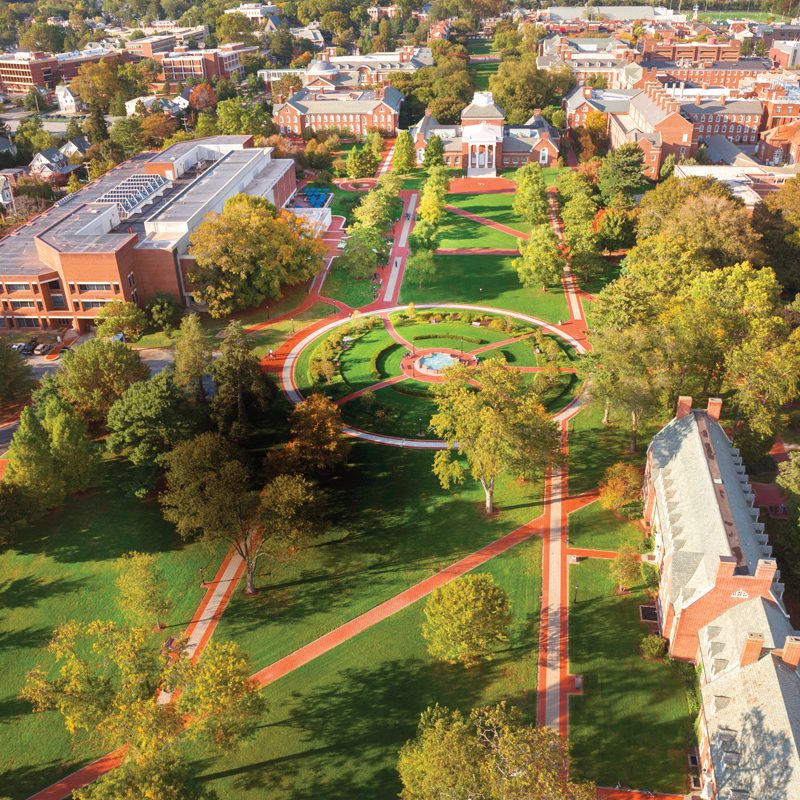 Aerial photos of South Campus, Main Campus, Laird Campus, Main Street, Newark Reservoir, and the City of Newark. Photographed on October 6th, 2012.