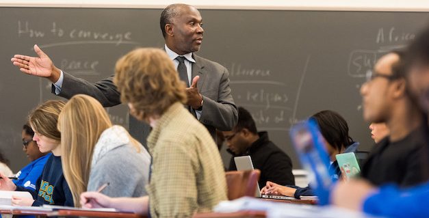 Professor teaching Black American Studies