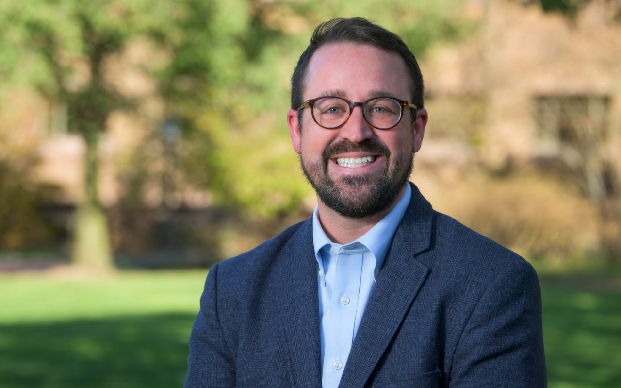 2022 environment portrait of Tim Danos, associate director, pre-college programs, UD Admissions Office.