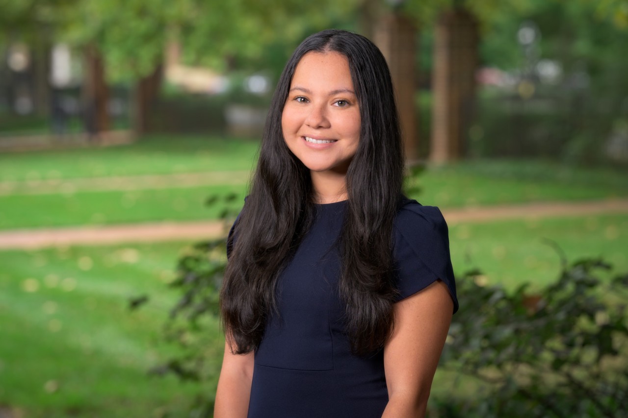 Admissions-Environmental_Portraits-091025 2025 environmental portrait of Lorena Trujillo, Admissions Counselor for UD's Undergraduate Admissions department.