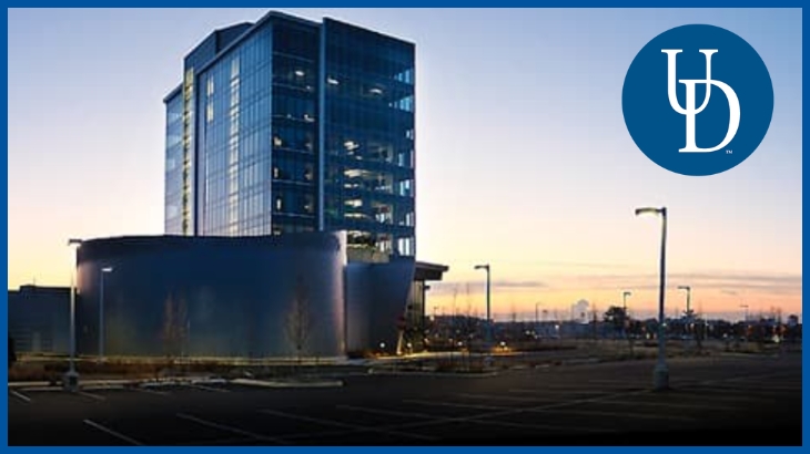 A photo of a new UD Facility being built.