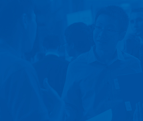 Resumes & Cover Letters blue image of students