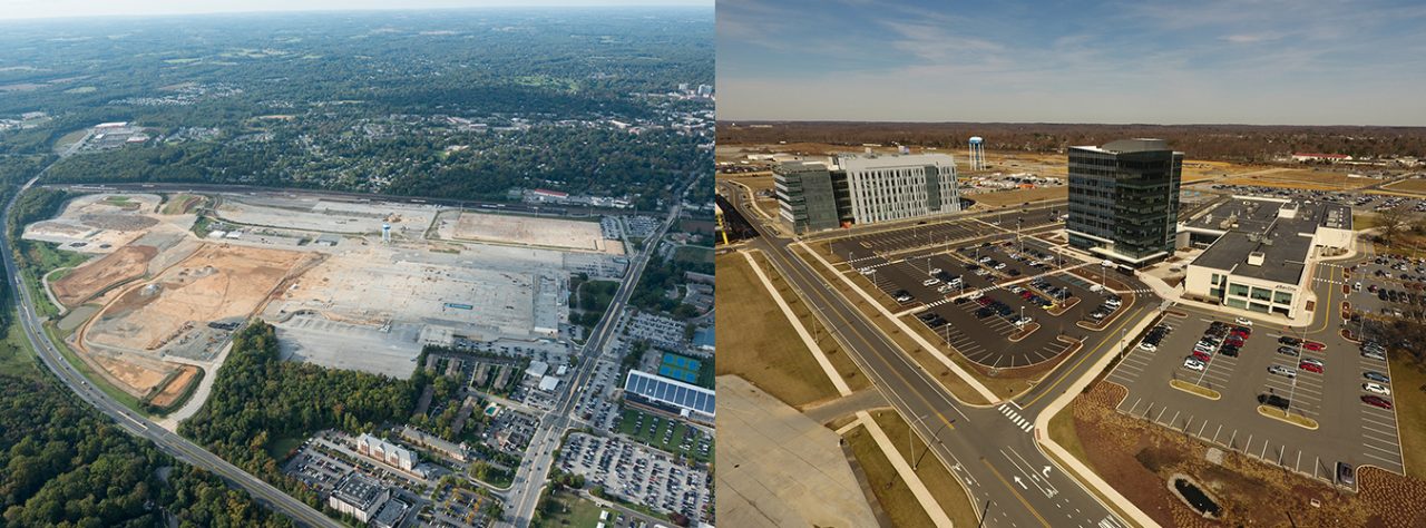 Aerial photos of the construction site of STAR campus