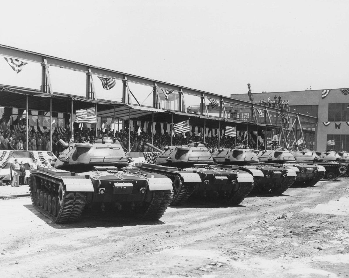 Tanks that were built at the Chrysler assembly plant