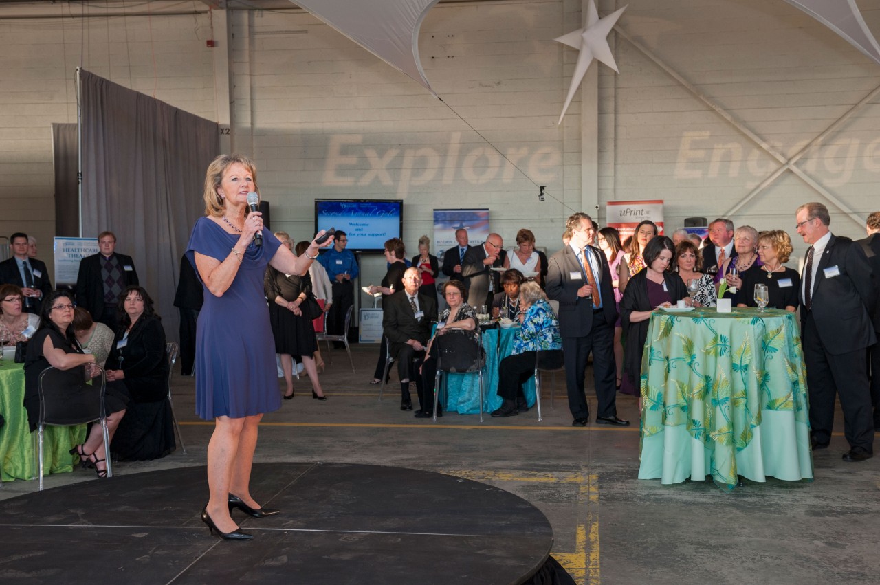 Dean Kathleen S. Matt speaking at the second annual Gala