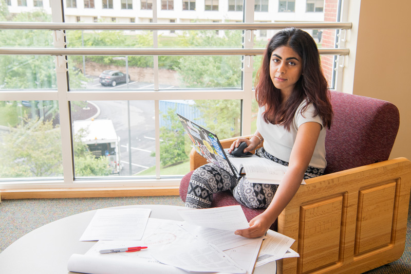 Vishva Patel, from the Lerner College is doing summer research on the effects that procrastination has on college assignments versus students that start early working on assignments. 