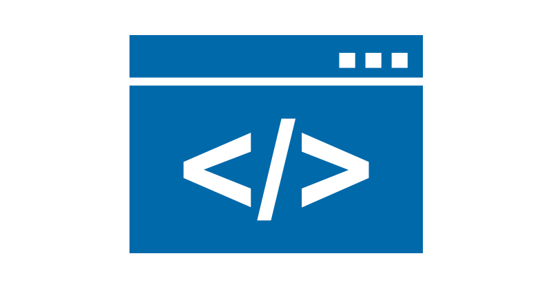 Icon of Website and closing HTML bracket.