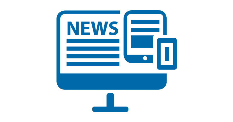 Icon of Breaking News Story on a computer.