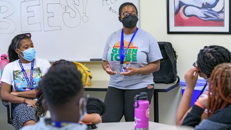 Small group learning is a key element of the Teachers of Tomorrow program. Program leader Deandra Taylor discusses how the students’ two-week-long experience will inform their future education and professional choices.