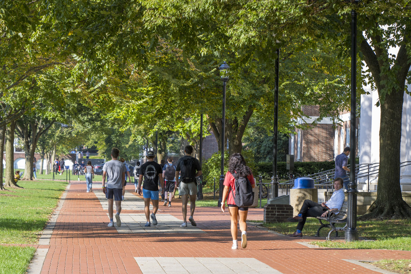 Fall 2022 campus beauty scenic shots around the Green, Harrington Beach and Perkins Student Centers, October 7th, 2022. 