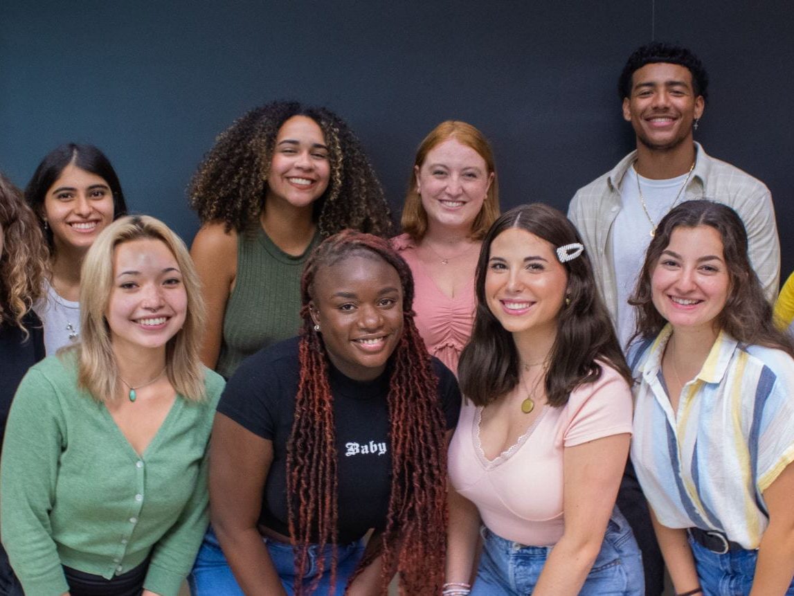 Group photo of the 2021-2022 Social Justice Peer Educators