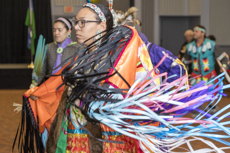 Native American dancers at the 2022 Inter-Tribal Powwow
