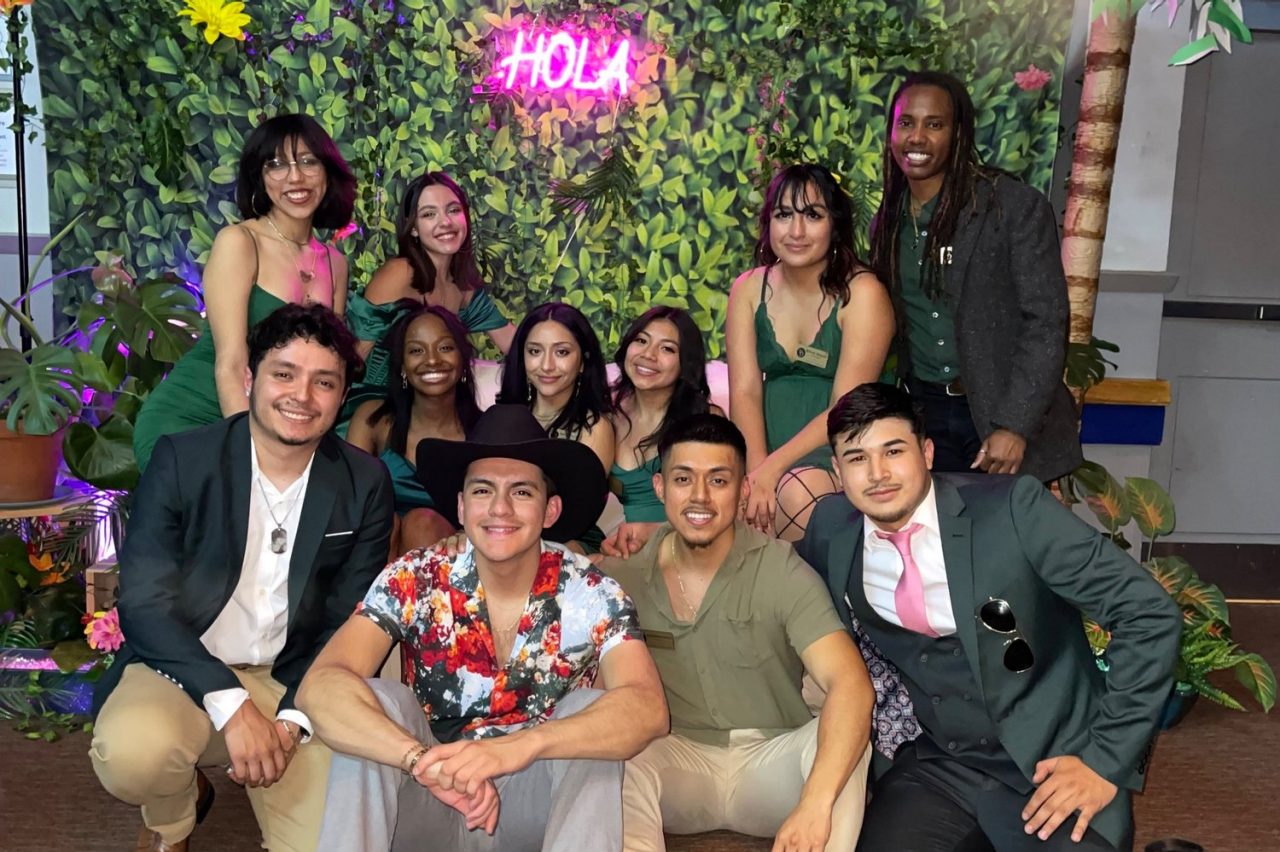 Members of HOLA at a Latin Night event