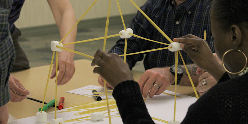 DOL Leadership Academy 2025 participants work on group activity