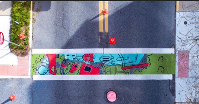 Milton Collage Crosswalk Design
