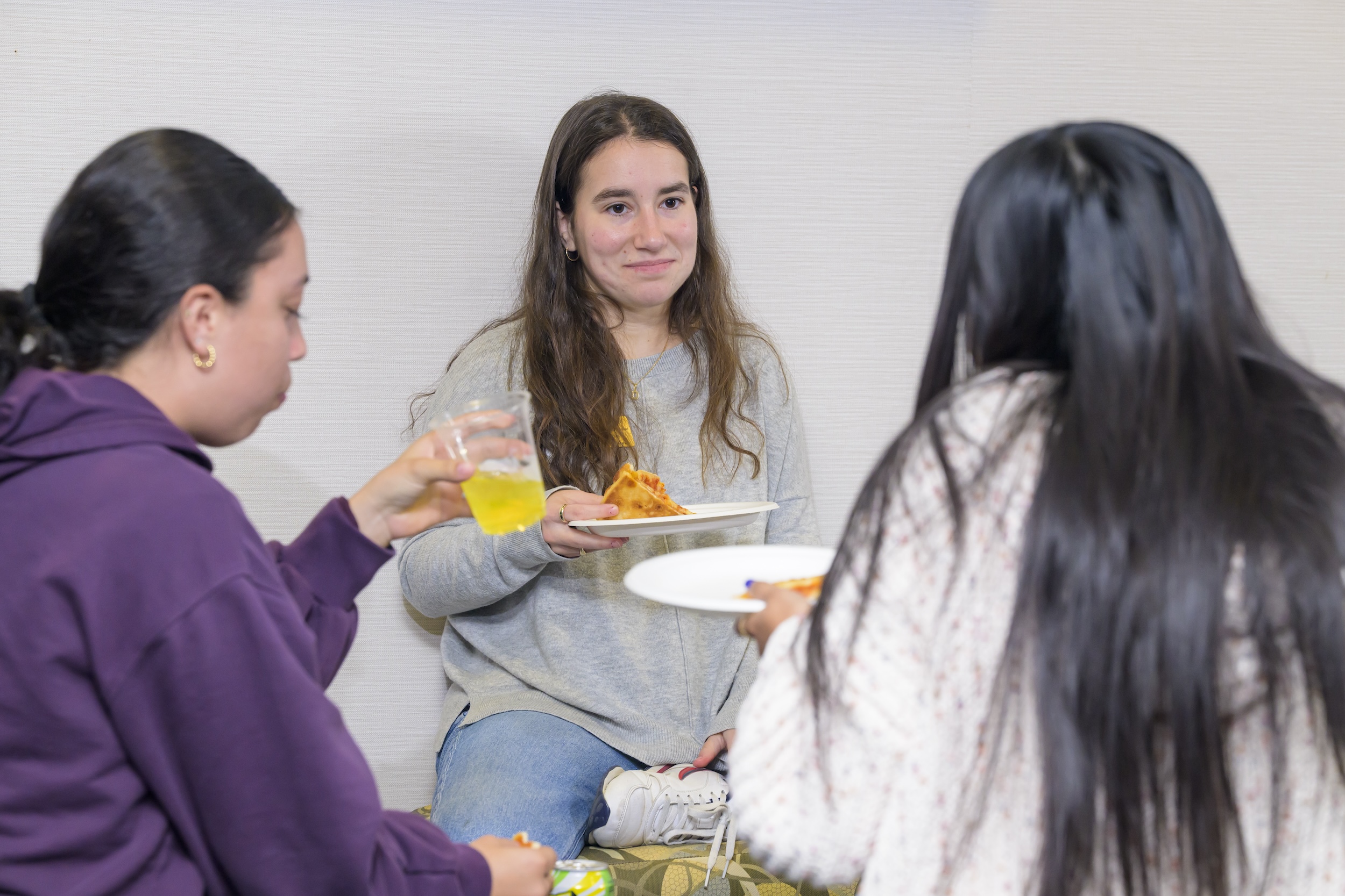 A group of students in discussion at Campus Conversations