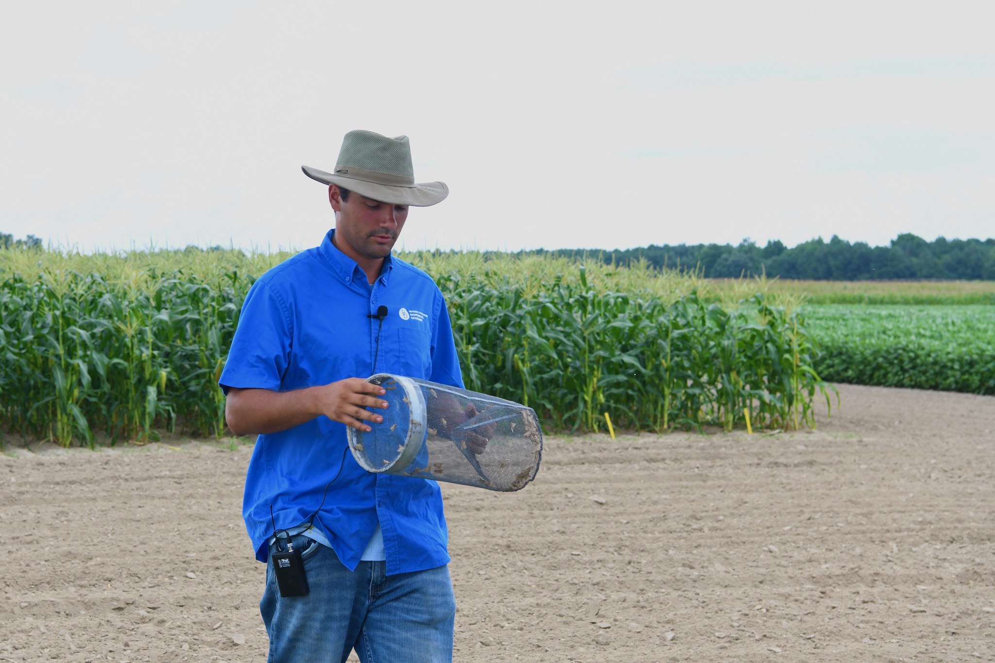 David Owens with Insect trap