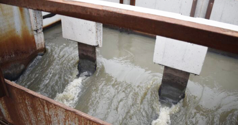 Wastewater runs through New Castle County sewers.