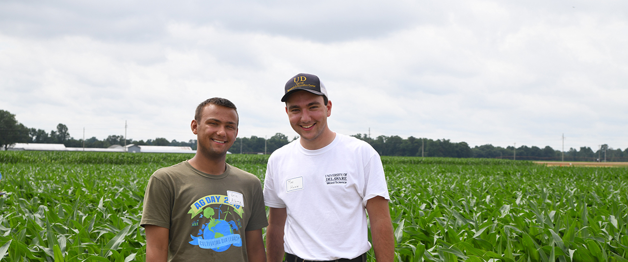 UD students Eric Albiez and Max Huhn as Carvel summer interns