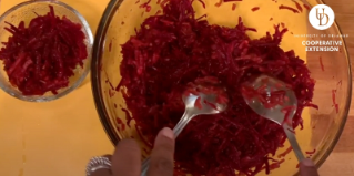 Beet and Apple Salad in a bowl
