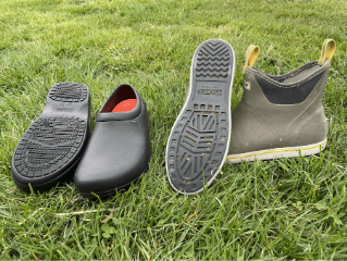 a photo suggeted shoes to wear