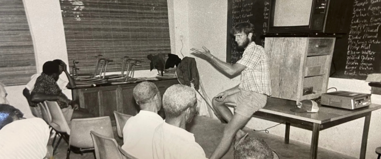 Gordon Johnson taught agriculture while in the Peace Corps in the Republic of Seychelles, a tropical archipelago in the Indian Ocean.