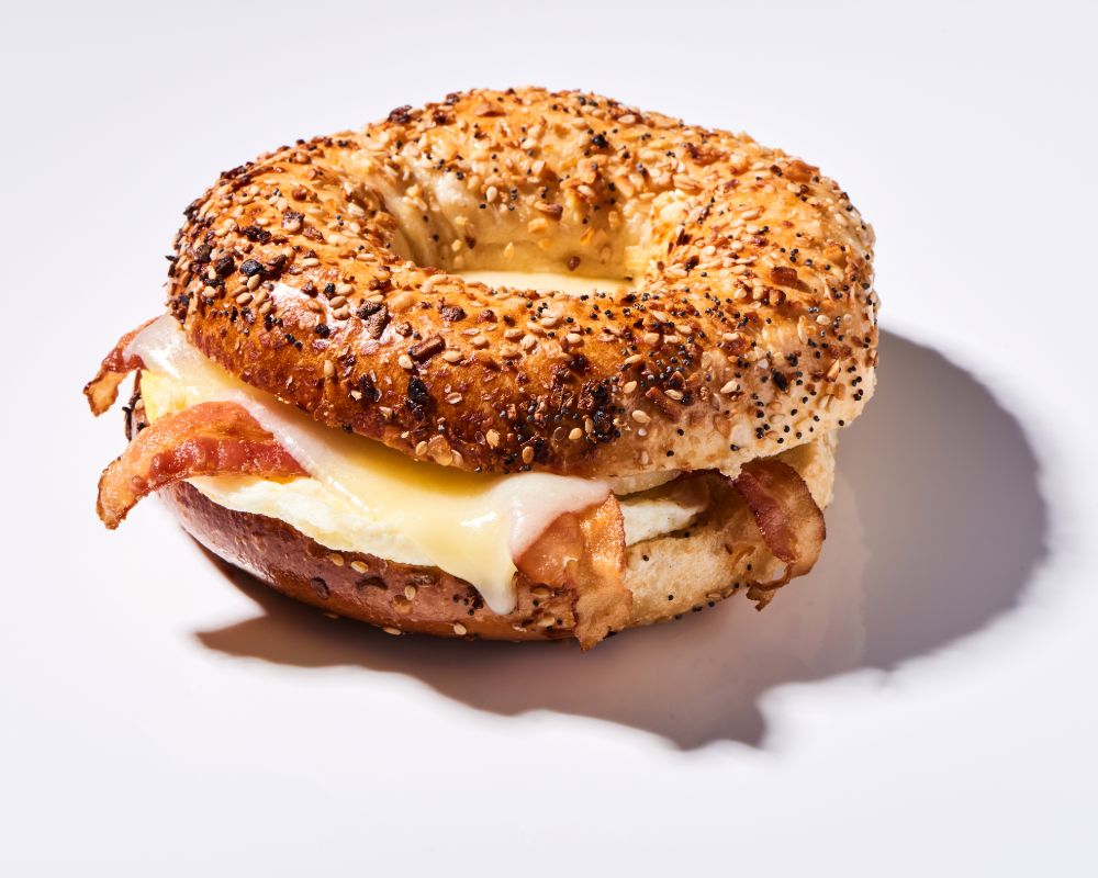 Egg & Delaware Gold Cheese on Bagel