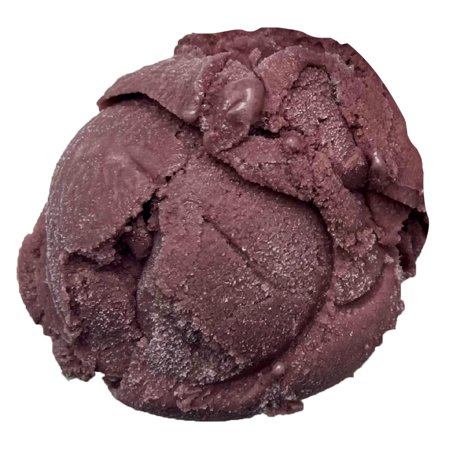 A scoop of Eclipse Black Raspberry.