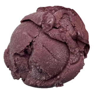 A scoop of Eclipse Black Raspberry.