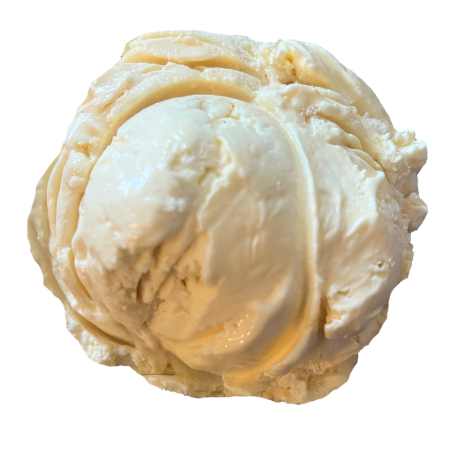 A scoop of Passionfruit Pavlova