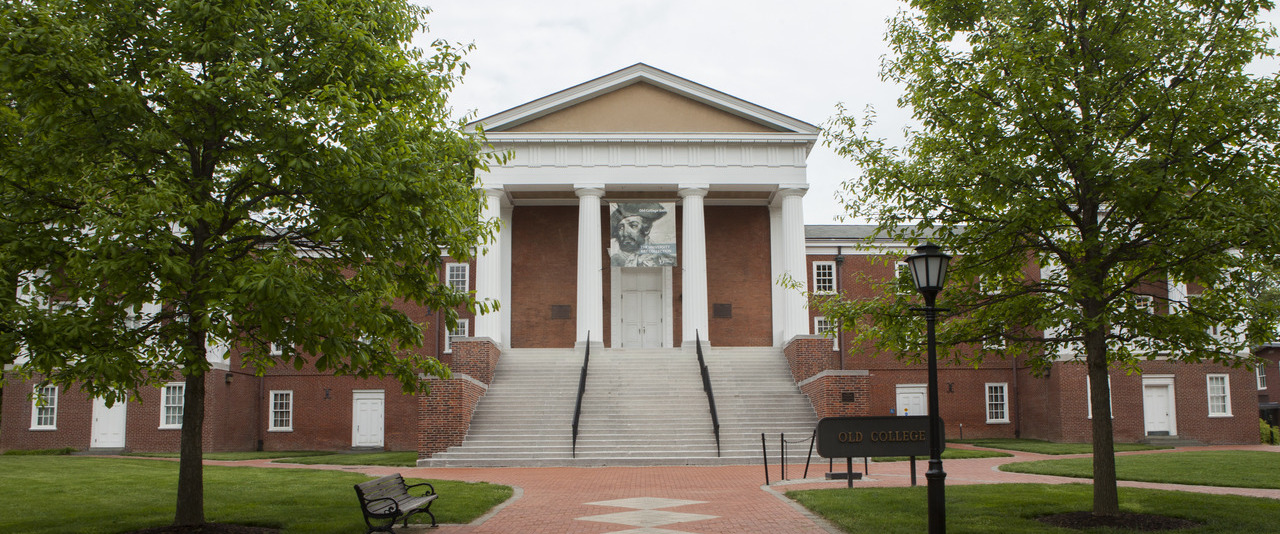 Old college building at the University of Delaware