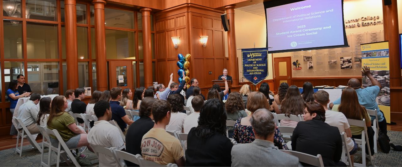 People attending the Poli award ceremony 